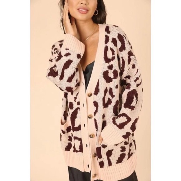 Honey Punch Leopard Print Cardigan - Picture 5 of 7